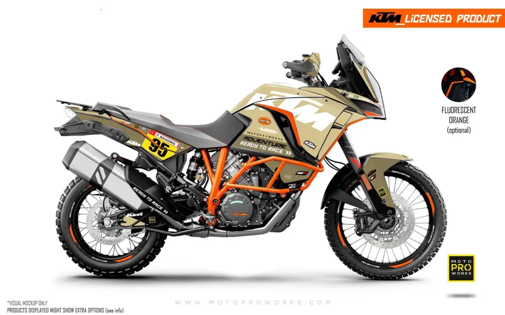 KTM 1290 Super Adventure 2017-2020 GRAPHICS - "Waypointer" (Sand)