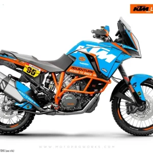 KTM 1290 Super Adventure 2017-2020 GRAPHICS - "Waypointer" (Ocean)