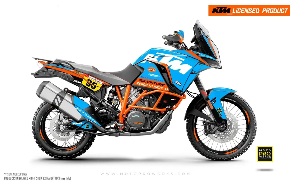 KTM 1290 Super Adventure 2017-2020 GRAPHICS - "Waypointer" (Ocean)