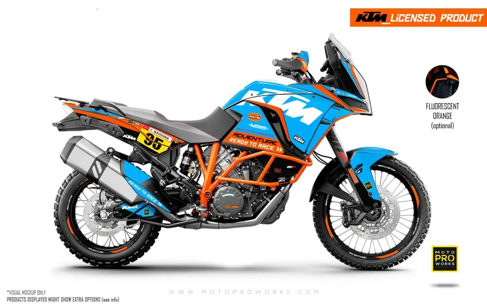 KTM 1290 Super Adventure 2017-2020 GRAPHICS - "Waypointer" (Ocean)