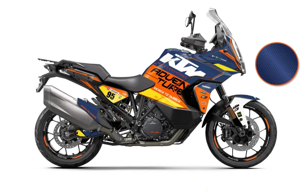 KTM 1290 Super Adventure 2021-2024 GRAPHICS - "Waypointer" (Dawn/Honeycomb)