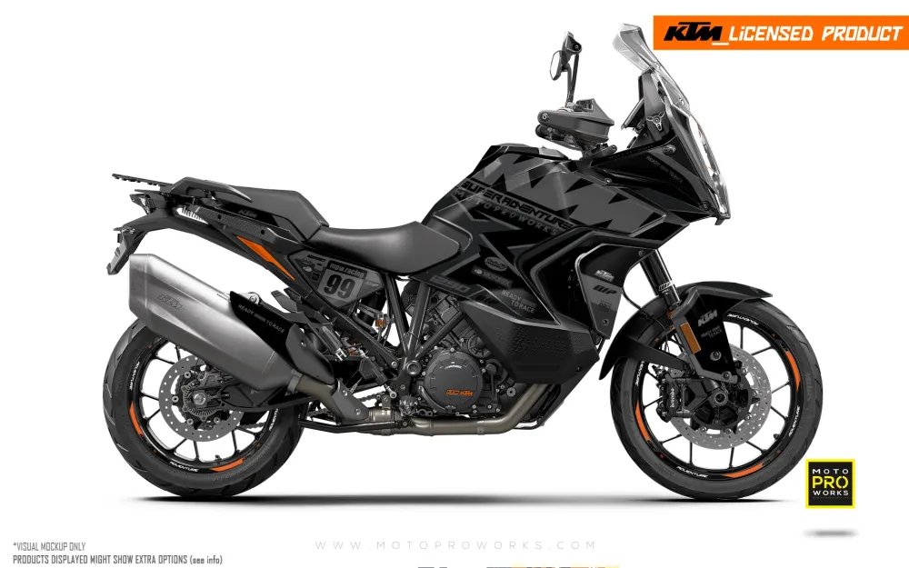 KTM 1290 Super Adventure GRAPHICS - "Atlantic" (Zwart)