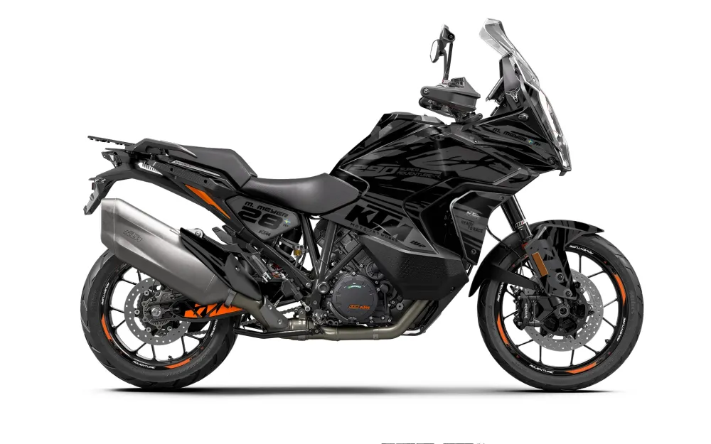 KTM 1290 Super Adventure GRAPHICS - "Fragment" (Zwart)