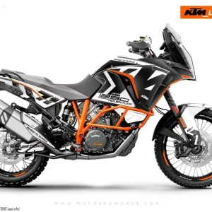 KTM 1290 Super Adventure GRAPHICS - "Rasorblade" (Wit)