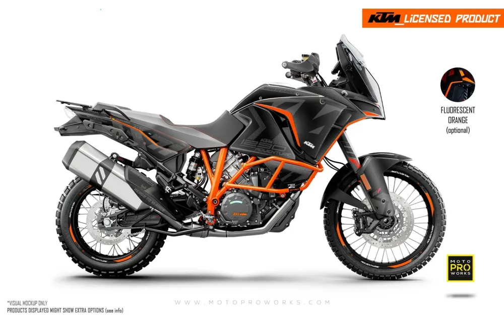 KTM 1290 Super Adventure GRAPHICS - "Rasorblade" (Stealth)