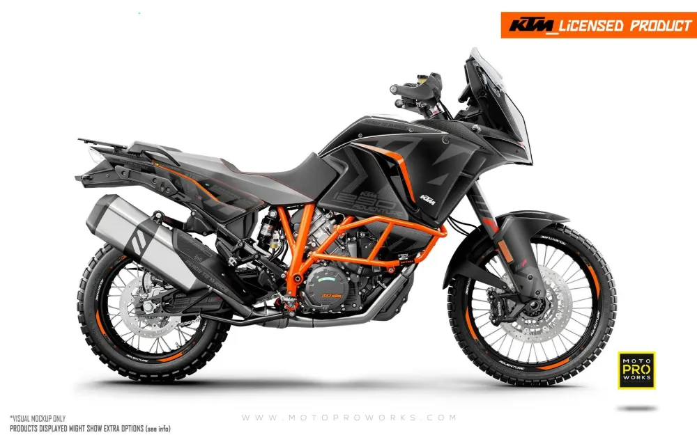 KTM 1290 Super Adventure GRAPHICS - "Rasorblade" (Stealth)
