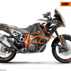 KTM 1290 Super Adventure GRAPHICS - "Rasorblade" (Zwart/Oranje)