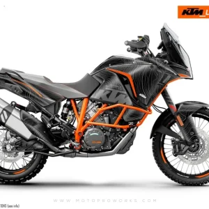 KTM 1290 Super Adventure GRAPHICS - "Topography" (Zwart)