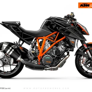 KTM 1290 Super Duke R 2014-2019 GRAPHICS - "Torque" (Grijs/Zwart)