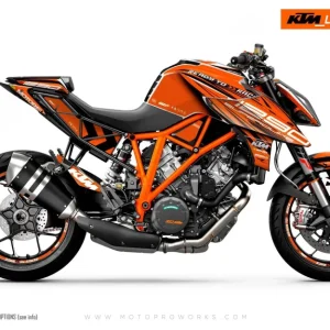 KTM 1290 Super Duke R 2014-2019 GRAPHICS - "Vortex" (Oranje)