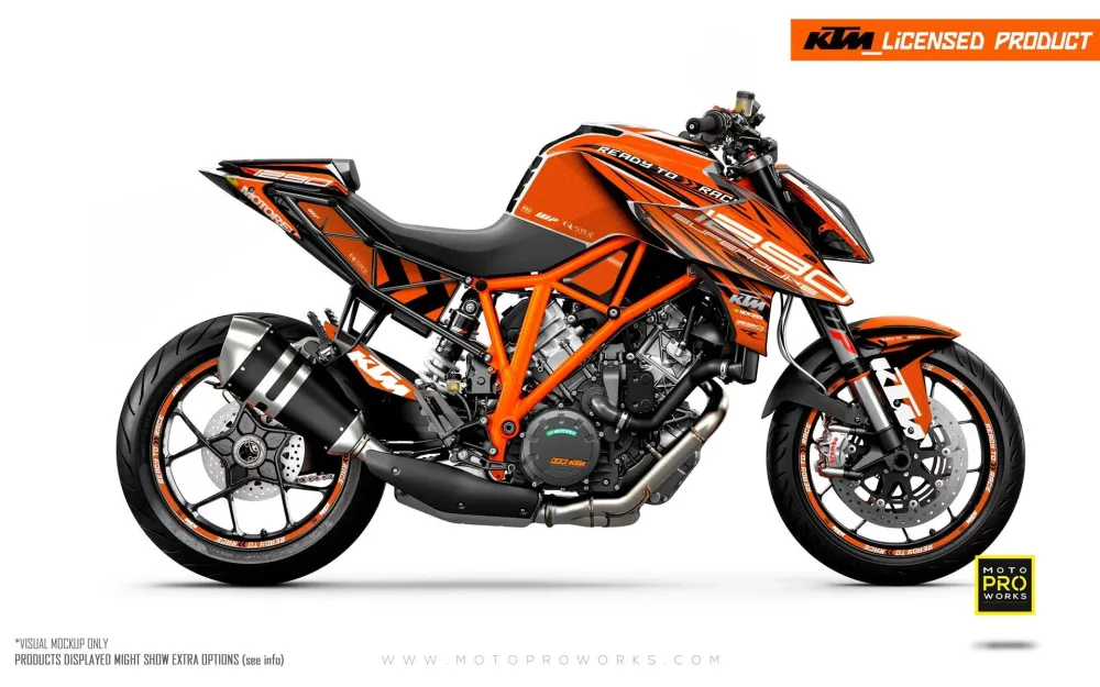 KTM 1290 Super Duke R 2014-2019 GRAPHICS - "Vortex" (Oranje)