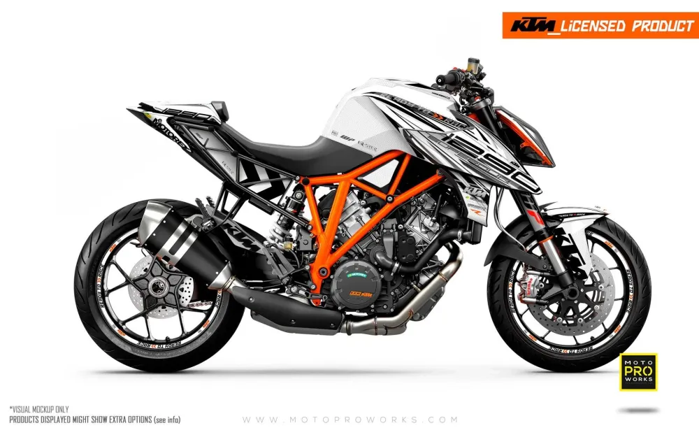 KTM 1290 Super Duke R 2014-2019 - "Vortex" (Wit)