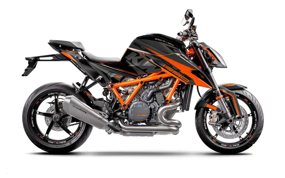 KTM 1290 Super Duke R 2020-2023 GRAPHICS - "Torque" (Zwart/Oranje)