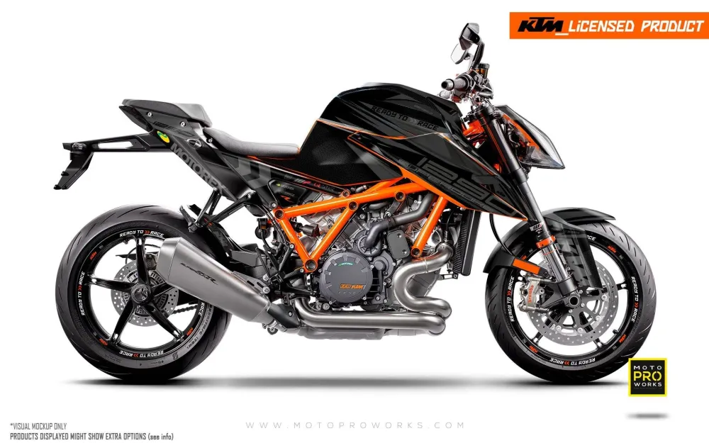 KTM 1290 Super Duke R 2020-2023 - "Vortex" (Zwart)