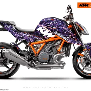KTM 1290 Super Duke R GRAPHICS - "Polyatomic" (Paars)