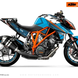 KTM 1290 Super Duke R GRAPHICS - "Rasorblade" (Blauw)