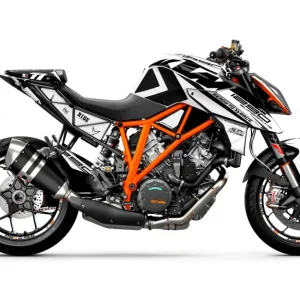 KTM 1290 Super Duke R GRAPHICS - "Rasorblade" (Wit)
