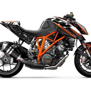 KTM 1290 Super Duke R GRAPHICS - "Rasorblade" (Zwart/Oranje)