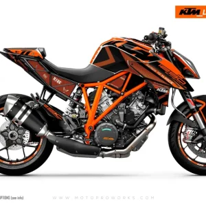 KTM 1290 Super Duke R GRAPHICS - "Rasorblade" (Oranje)