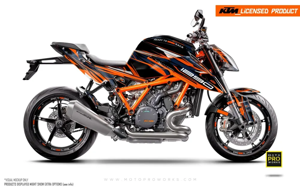 KTM 1290 Super Duke R GRAPHICS - "Ripple" (Oranje)