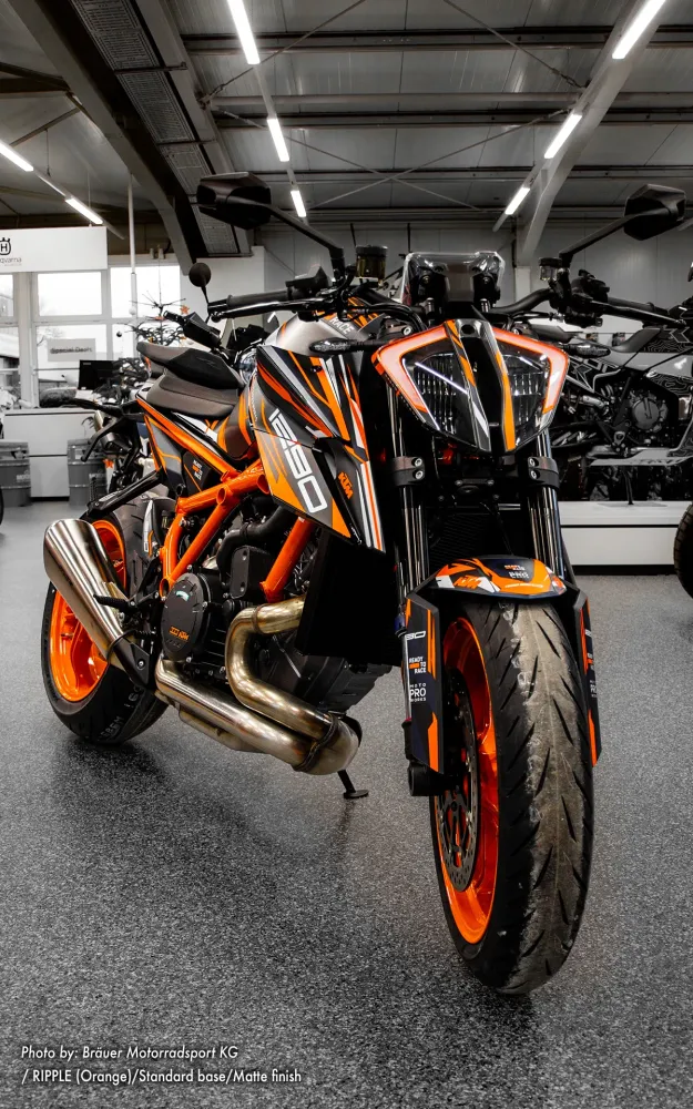 KTM 1290 Super Duke R GRAPHICS - "Ripple" (Oranje)