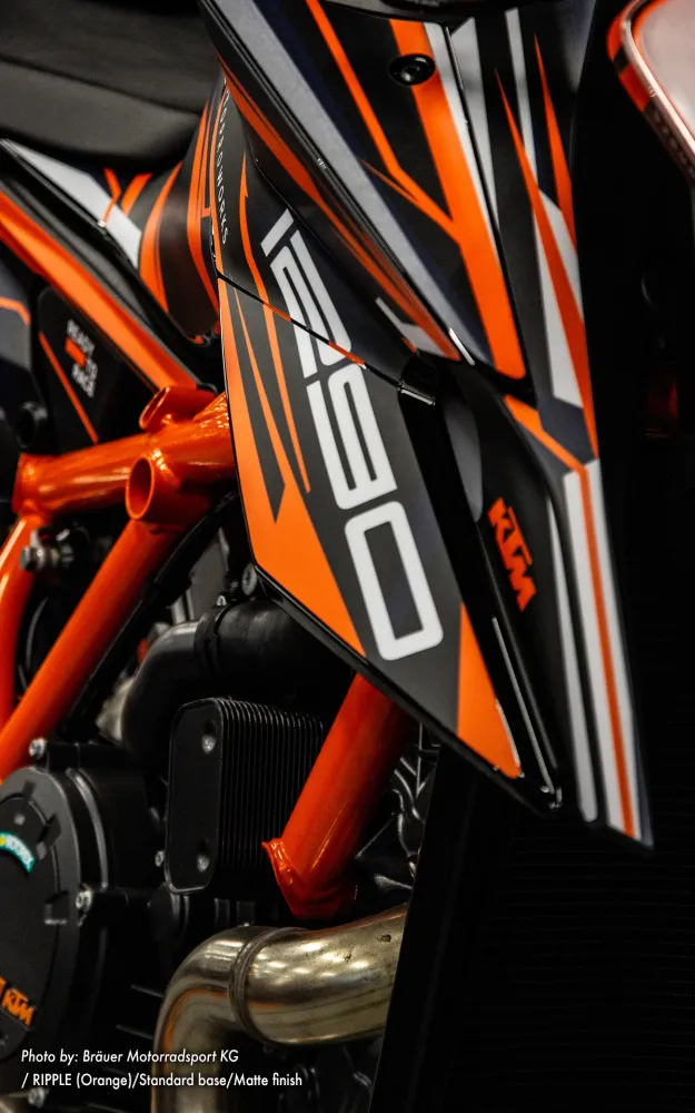 KTM 1290 Super Duke R GRAPHICS - "Ripple" (Oranje)