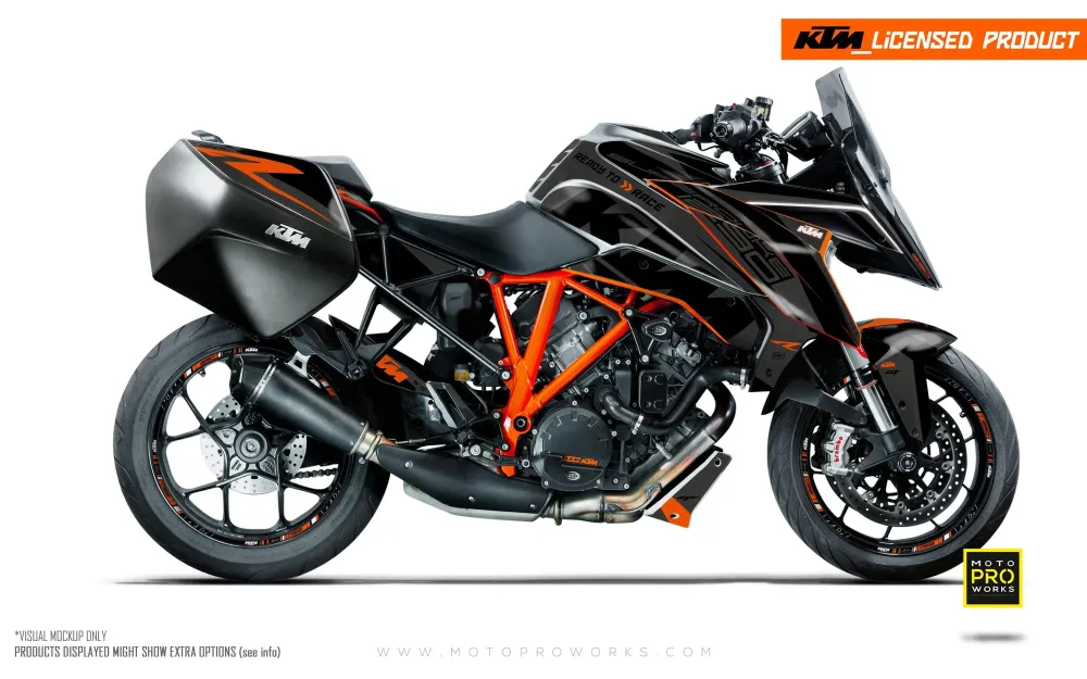 KTM 1290 Super Duke GT GRAPHICS - "Torque" (Grijs/Zwart)