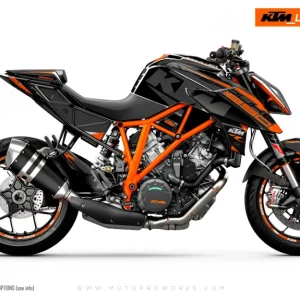 KTM 1290 Super Duke R GRAPHICS - "Torque" (Zwart/Oranje)