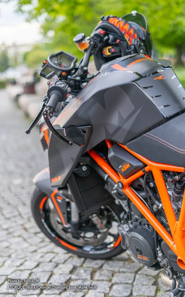 KTM 1290 Super Duke R GRAPHICS - "Torque" (Zwart/Oranje)