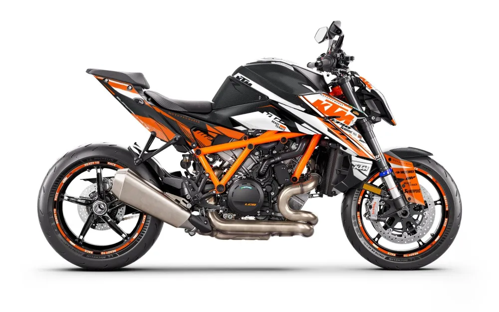 KTM 1390 Super Duke R/Evo GRAPHICS - "Nebula" (Oranje/Wit)