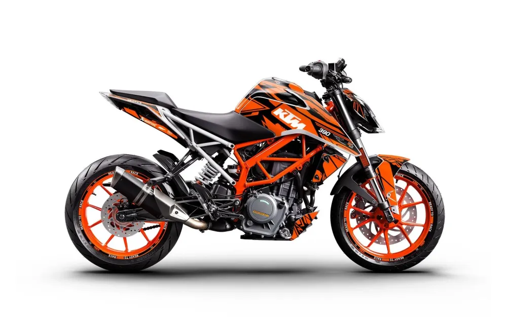 KTM 250 Duke 2011-2023 GRAPHICS - "Pulse" (Zwart/Oranje)