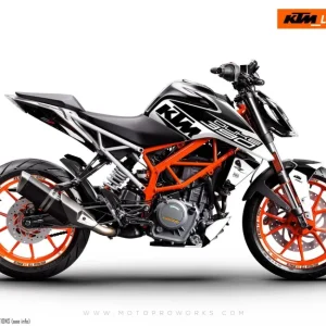 KTM 250 Duke GRAPHICS - "Torque" (Wit/Zwart)