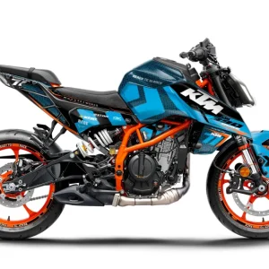 KTM 390 Duke 2024-2025 GRAPHICS - "Rasorblade" (Blauw)