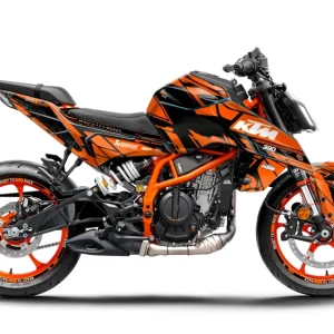 KTM 390 Duke GRAPHICS - "Pulse" (Zwart/Oranje)