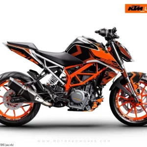 KTM 390 Duke GRAPHICS - "Rasorblade" (Oranje)