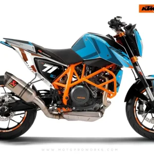 KTM 690 Duke GRAPHICS - "Rasorblade" (Blauw)