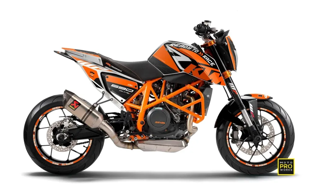 KTM 690 Duke GRAPHICS - "RR-Tech" (Oranje)