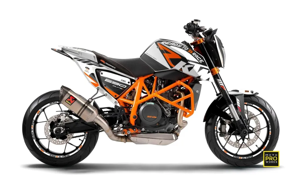 KTM 690 Duke GRAPHICS - "RR-Tech" (Wit)