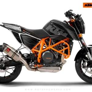 KTM 690 Duke GRAPHICS - "Topography" (Zwart)