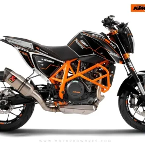 KTM 690 Duke GRAPHICS - "Vessel" (Zwart/Oranje)
