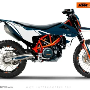 KTM 690 Enduro GRAPHICS - "Carera" (Blauw)