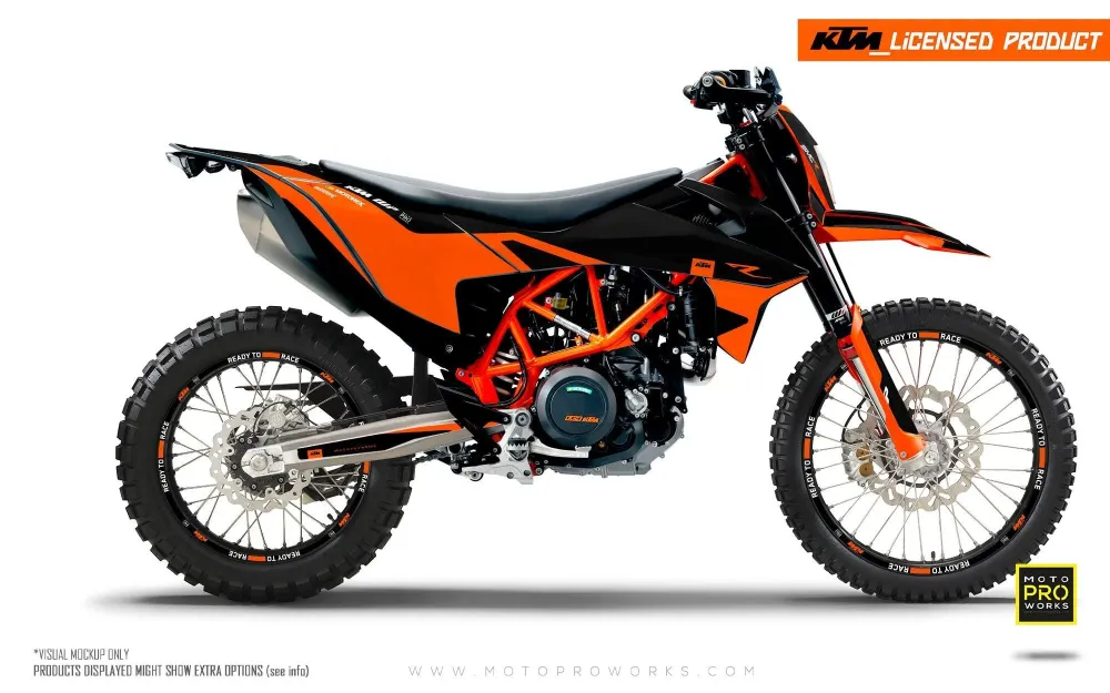 KTM 690 Enduro GRAPHICS - "Carera" (Oranje)