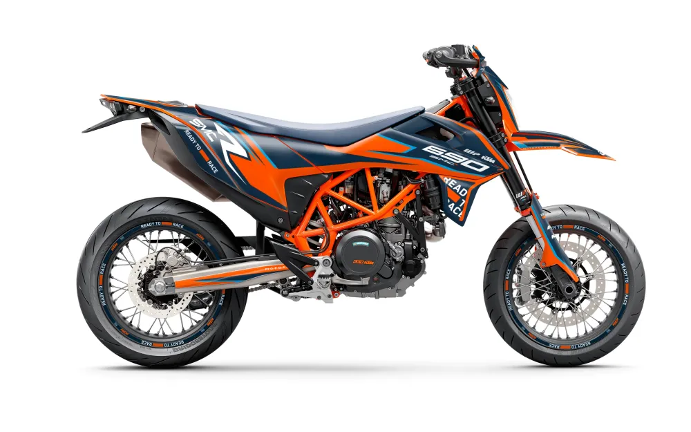 KTM 690 Enduro GRAPHICS - "District" (Blauw)