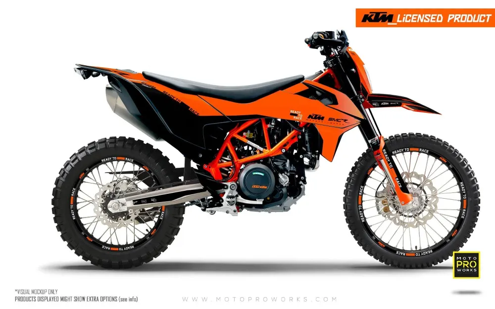 KTM 690 Enduro GRAPHICS - "Fade" (Oranje)