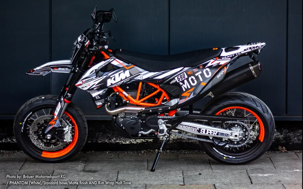 KTM 690 Enduro GRAPHICS - "Phantom" (Wit)