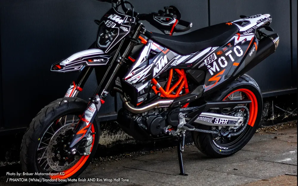 KTM 690 Enduro GRAPHICS - "Phantom" (Wit)