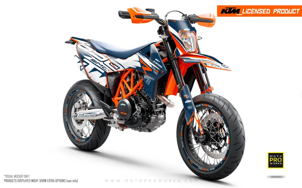 KTM 690 Enduro GRAPHICS - "Quickshift" (Blauw/Patroon)