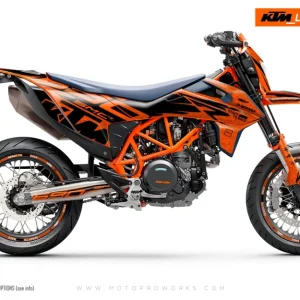 KTM 690 Enduro GRAPHICS - "Quickshift" (Oranje/Patroon)