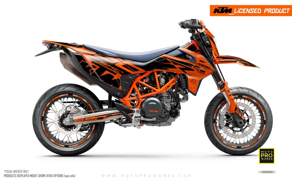 KTM 690 Enduro GRAPHICS - "Quickshift" (Oranje/Patroon)