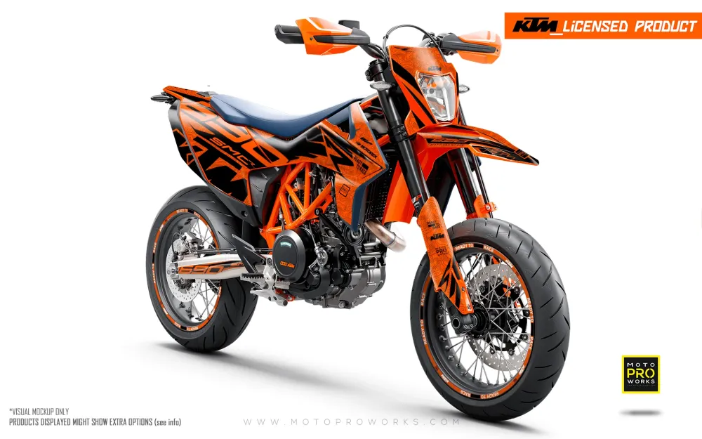 KTM 690 Enduro GRAPHICS - "Quickshift" (Oranje/Patroon)